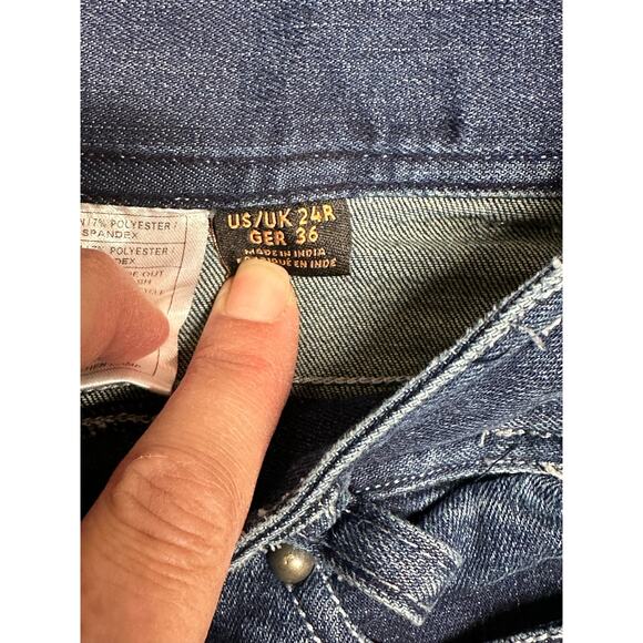 Ariat JeanRiding Equestrian Jodhpurs with Suede Grips Stretch calves Size 24R - Picture 5 of 6